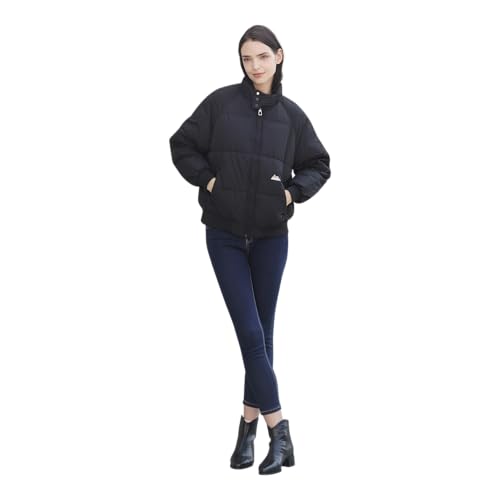 Cozy Black Hoodie Puffer Jacket for Women – X-Large, Your Perfect Layering Companion! - Image 3