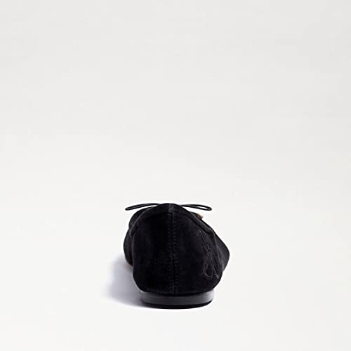 Image of Steve Madden Felicia Black Suede Slip On Rounded Closed Toe Flexible Ballet Flats