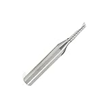 Amana Tool 51454 SC Spiral 'O' Single Flute, Aluminum Cutting 1/8 D x 1/2 CH x 1/4 SHK x 2 Inch Long Up-Cut Router Bit with Mirror Finish