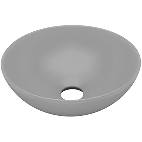 Lavabo rond vidaXL en céramique Cover