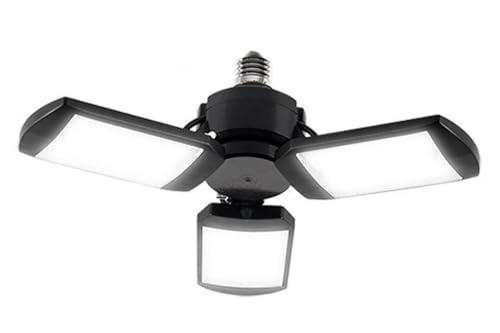 ANYPOWK LED Garage Lights - 4000 Lumen 6500K Daylight 40W, Deformable Three Leaf Garage Organization Ceiling Lighting