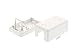 Networx 1-Port Ethernet Keystone Jack Surface Mount Box, Unloaded, White
