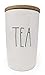 Rae Dunn by Magenta LL Large Letter Canister (TEA- MEDIUM- WOOD LID)