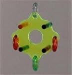 Prevue Rainbow Acrylic Waterwheel Perch Bird Toy for Medium Birds by Clearance Item