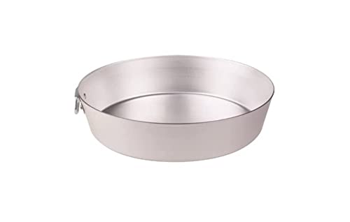 Pentole Agnelli Family Cooking Alluminio Tortiera Conica con Anello, Argento, 30 cm