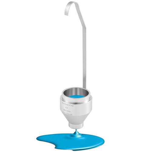 BAOSHISHAN DIN Viscosity Cup Din 4 Cup, Stainless Steel Orifice Viscometer Flow Cup, #4 Cup Measures 112-685 CST, for Paint, Varnish & Newtonian Fluids Flow Time Test (DIN 4# Handheld)