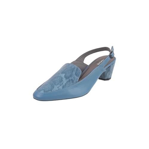 Image of Mochi Women Synthetic Leather Claasic Block Heel Backstrap Sandal