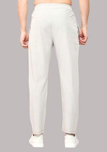 BW: BEATWIDE Men's Ns Lycra Spandex Mixx Polyester Sports Trackpants with Both Side Zipper Pockets