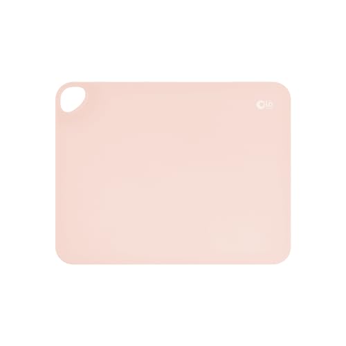 Image of Olababy Fold N Go Silicone Placemat w Travel Case | Dishwasher Safe, BPA Free, Non-Slip, Waterproof | Mini Dining Mat for Infants, Babies, Toddlers and Kids (1, Coral)