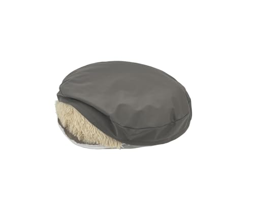 Waterproof Canvas Round Dog Bed Replaement Cover with Zipper Washable 24 Inch