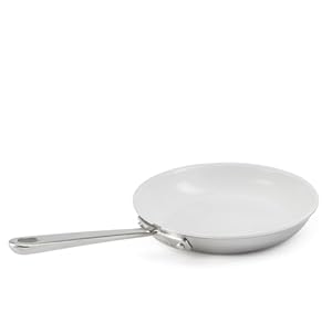 Marthastewartmartha8triplystainlesssteelsautefrypanwceramicnonstickinterior  Urban Country Home Decor Martha stewart martha 8 triply stainless steel saute fry pan wceramic non stick interior  urban country home decor