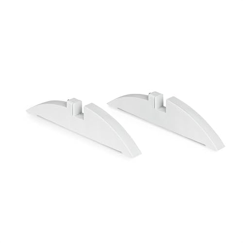 Klarstein Wonderwall Standfüße für Wonderwall Infrarot- Heizung- Kunststoff, 2 Stück, Zubehör, grau- silber