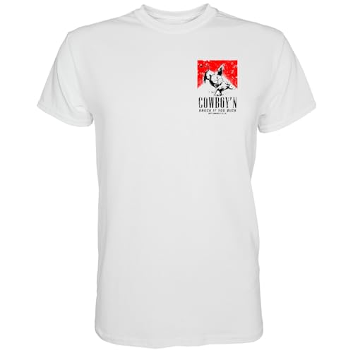 Combat Iron Men's Graphic Short Sleeve T-Shirt - Cowboy'N Knuck If You Buck Tee2