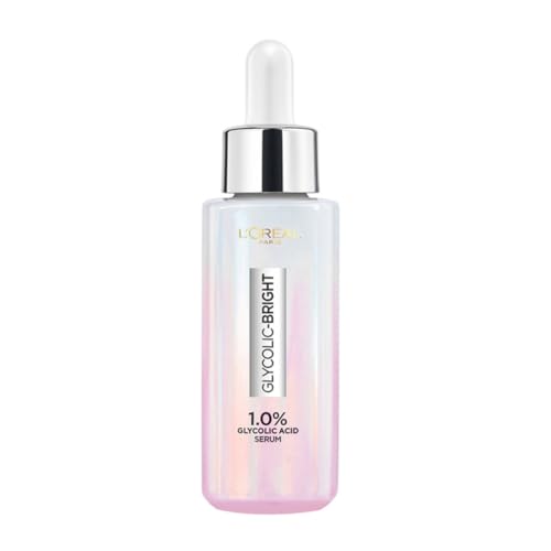 L’Oreal Paris Brightening Serum, 1% Glycolic Acid, 2% Niacinamide Serum, Visibly Minimizes Spots, Reveals Even Skin Tone, Glycolic Bright Skin, 15ml L’Oreal Paris Brightening Serum, 1% Glycolic Acid, 2% Niacinamide Serum, Visibly Minimizes Spots, Reveals Even Skin Tone, Glycolic Bright Skin, 15ml