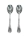 SET OF TWO (2) - Long Elegant Regency Line Tabletop Flatware Serving Spoon, Serving Utensil, Buffet Banquet Serving Spoons, 18/8 Gauge Mirror-Polished Stainless Steel