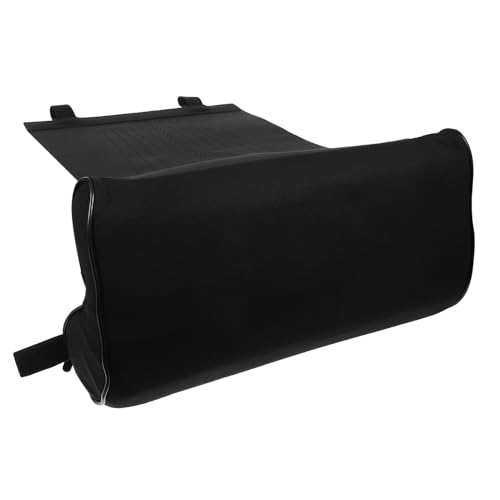 Ipetboom Extensor de Piernas para Coche Piel Sintética Negra Cojín Reposapiernas Ergonómico para Asiento del Conductor Soporte Cómodo para Viajes Largos y Uso Diario