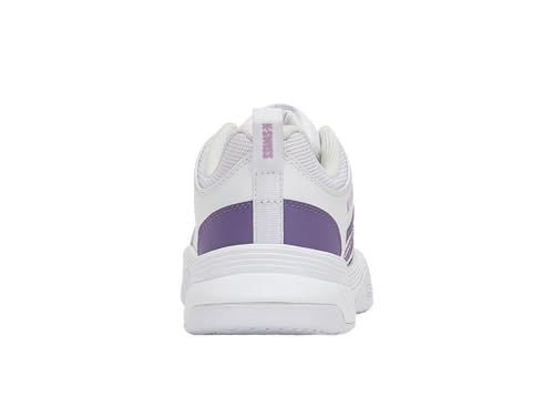 K-Swiss Damen Court Express 2 Tennis Shoe, White/Purple Haze/Neon Lavender, 38 EU