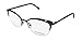 Koali 20021k Womens/Ladies Cat Eye Half-rim Eyeglasses/Spectacles (52-19-135, Black)