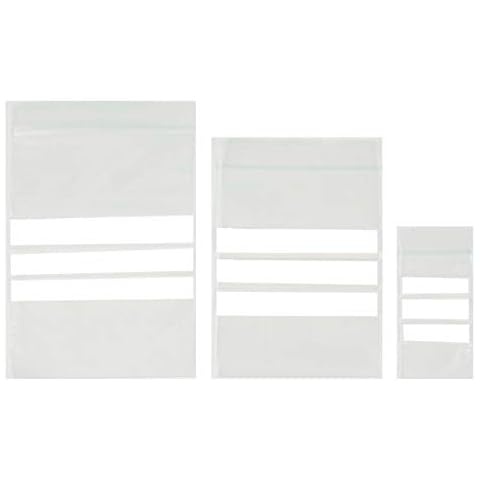 Top Product 4 U - Pack of 300 Assorted Write On Panel/Stripe Plastic Grip Seal Bags - 100 Each of 3 Sizes - 1.5'' x 2.5'' - 2.25'' x 3'' - 3.5'' x 4.5'' inches Cover