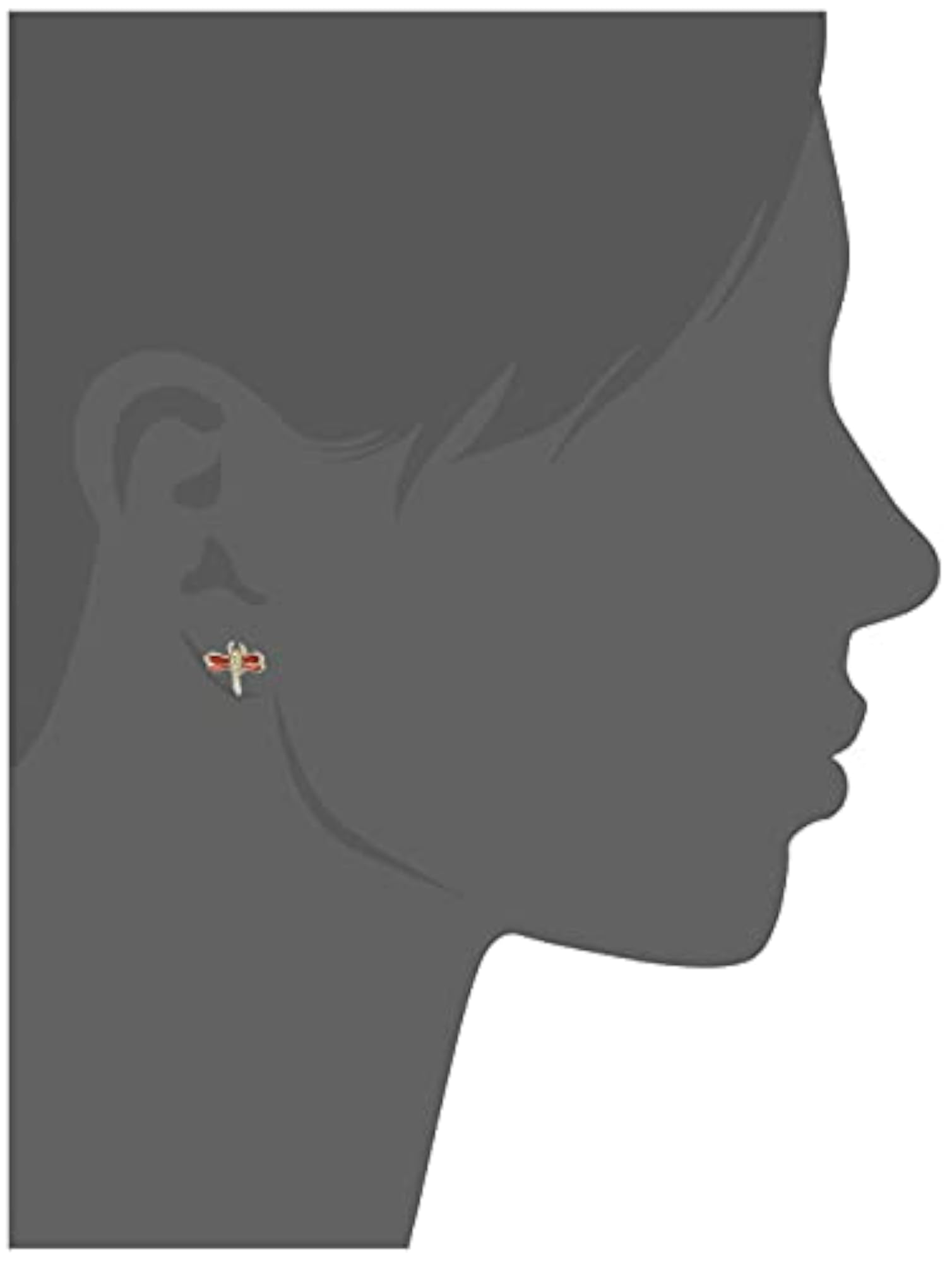 Dragonfly Stud Earrings 24Kt Plated Enamel Finish