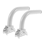 GLEAVI 2 Stück Verstellbare Antennenmast Halterung aus Edelstahl Wetterfest für Außenantenne Vielseitige Montagehalterung für Netzwerkbrücke Access Points und Drahtlose Punkt