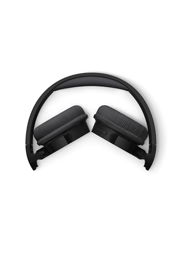 Philips TAH3209BK Casque sans Fil Supra-aural Bluetooth léger, Isolation phonique Passive, 25 Heures d’autonomie, Son Naturel, appels clairs, Basses dynamiques, Recharge en 2 Heures Via USB-C - Noir – Image 4