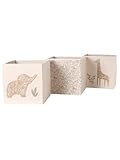 bac rangement vertbaudet jungle Pliables VERTBAUDET Lot de 3 bacs de rangement BABYLON beige TU