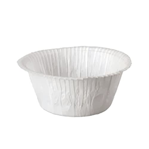 250 Moldes de Papel Antigrasa para Hornear Muffins, Cupcakes y Magdalenas - 49 x 38 mm - Cápsulas de Papel Pergamino Ideales para Repostería y Pastelería - Color Blanco - Salaet Cover