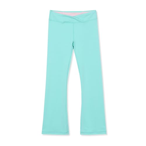 Lands' End Girls High Waisted Active Flare Leggings