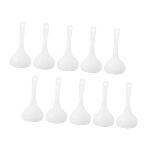 10Pcs Plastic Soup Ladles Heat Resistant Food Serving Spoon for Rice and Flour Kitchen Utensil with Smooth Finish for Everyday Use