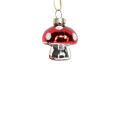 Christmas Decorations, Novelty Mini Toadstool Bauble, Christmas Tree Decoration, Mushroom Bauble, Red & White Toadstool Bauble, Fun Mushroom Autumn Decoration, Xmas Woodland Decoration
