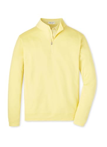 PETER MILLAR Perth Mélange Performance Quarter-Zip Size XL