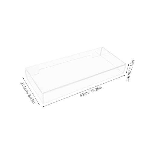Cubierta de teclado acrílica transparente y rígida de alta calidad 2