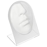 FRCOLOR Modelo de Cara para Exhibición con Silicona Flexible, Práctica de Perforación para Nariz y Boca, Diseño Simple y Fácil de Usar para Tiendas de Piercing