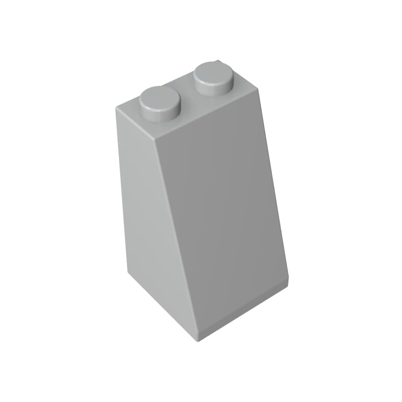98560 Slope Brick 75° 2x2x3 Sloped Brick 50 Pieces GDS-1404 Compatible with Lego Building Blocks Color:Light Bluish Gray