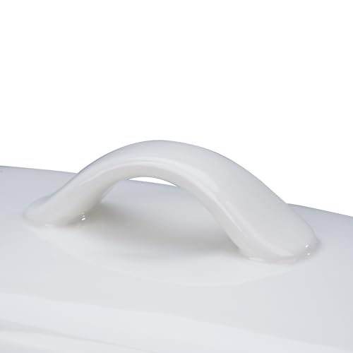 Large Butter Dish for Standard UK Butter-Whether a Whole 500g Block or Two 250g Blocks, Porcelain Butter Storage for Countertop, Ceramic Butter Container, (White Butter Dish) - Image 3