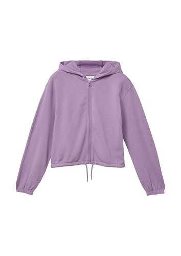 Veste sweat-shirt fille chaude doublée polaire avec poches zippées