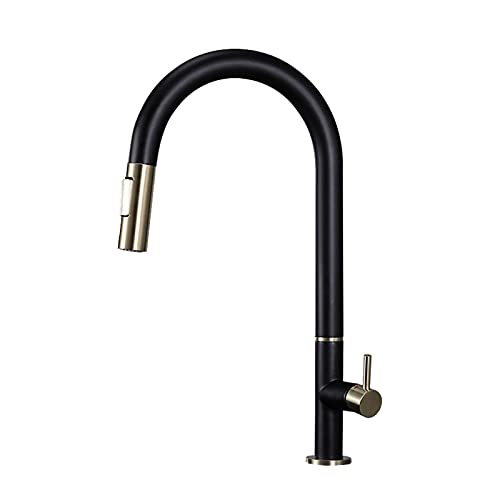 Robinet de cuisine tactile intelligent avec mitigeur rotatif blanc et or
