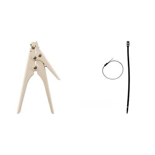 Pince en métal pour colliers de câblage noirs 9x260 mm kit de serrage Zenitech