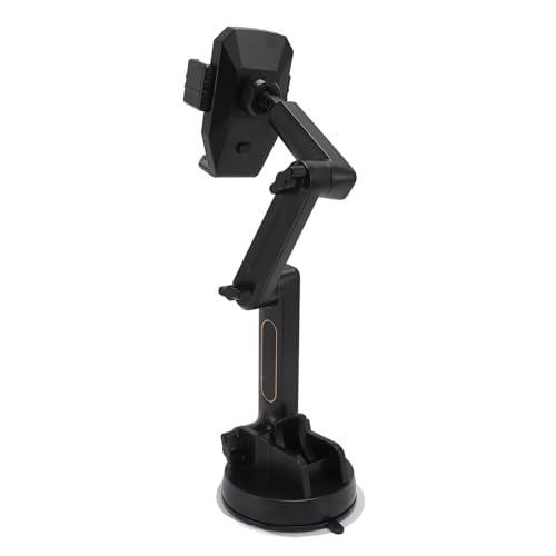 Soporte para teléfono de camión anticaídas con brazo largo flexible de 3 puntos para baches negros 6