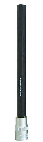 Bondhus 43676 10mm ProHold 3/8" Drive Socket Hex Bit with ProGuard Finish, 6"
