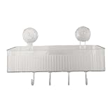 Matériau : fabriqué à partir de matériau PET robuste, ce support de rangement à ventouse offre une option robuste pour organiser efficacement votre espace.