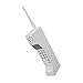 Pilipane Retro Brick Cell Phone Ornament with Iron Simulation – Vintage Cellular Phone Model for 80s 90s Themed Party Decorations, Home Living Room Decor & Photographic Props (White)