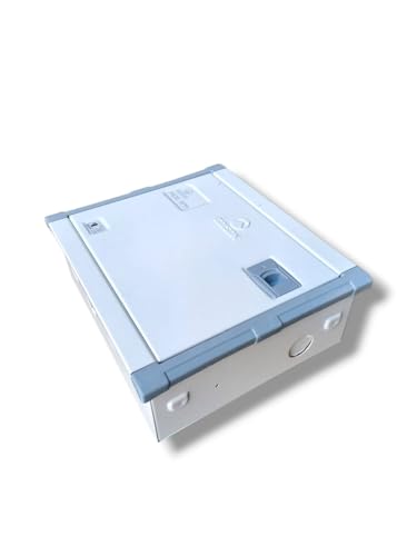 Image of Double Door MCB Box 10 Way Distribution Box SPN, Metal body, Powder Coated.