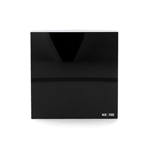 UNITEC 47225 Zweiklang-Gong Luna, Glasplatte, schwarz