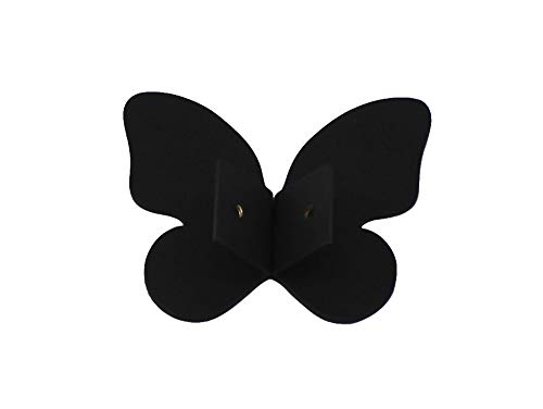 Annakideya Pack of 1 Pair Creative Solid Brass Black Butterfly knobs Decorative Butterfly Handles for Door Wardrobe Cabinet shoebox - Image 2