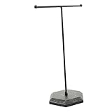 Porte-bijoux en forme de t - la conception unique rend les bijoux plus attrayants, rangement simple, clair, support de suspension pour la vente au détail