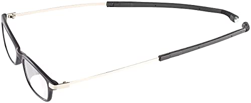 infactory Lesebrille zum Umhängen: Umhänge-Lesehilfe m. ausziehbaren Bügeln & Magnet-Verschluss, +1,0 dpt (Lesebrille zum Umhängen mit Magnet, Umhängebrille, Brillenkette)