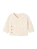 Finition biais VERTBAUDET Gilet bébé matelassé Ouverture Naissance Vanille 1M(54CM)