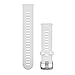 Produktbild Garmin Schnellwechsel-Armband, 20mm, Silikon, Weiß, passend für venu Serie (außer S-Modelle), Forerunner 55/245/645, Approach S12/S40/S42, vivoactive 3/4, vivomove 3, viviomove HR, vivomove Luxe